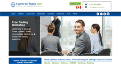Desktop Screenshot of learn-to-trade.com